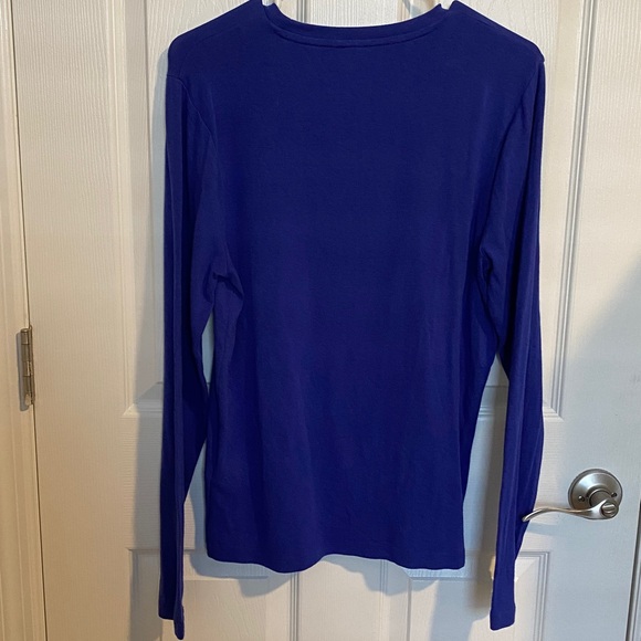 J. Crew Women’s  Blue Crewneck long sleeve - Picture 5 of 7